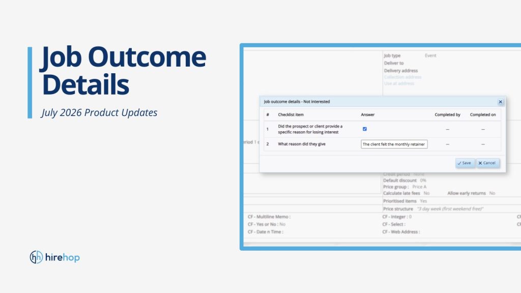 Turn Lost Jobs Into Smart Data: Introducing Job Outcome Details | Hirehop