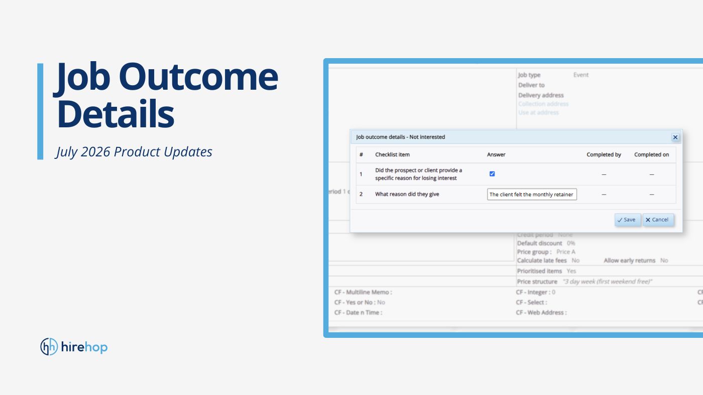 Turn Lost Jobs Into Smart Data: Introducing Job Outcome Details | Hirehop