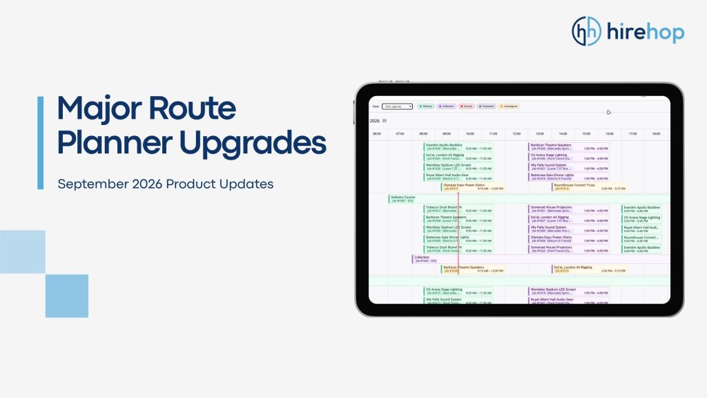 New Interactive Views & Drag-and-Drop Scheduling for Route Planner | Hirehop